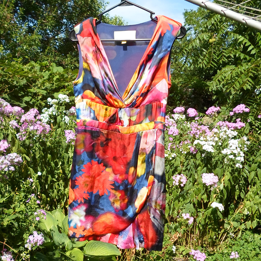 Anthropologie Leifsdottir Floral Silk Dress